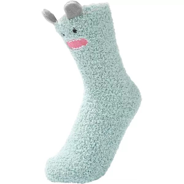 Zando Women Warm Super Soft Plush Slipper Sock Winter Fluffy Microfiber Crew Socks Casual Home Sleeping Fuzzy Cozy Sock