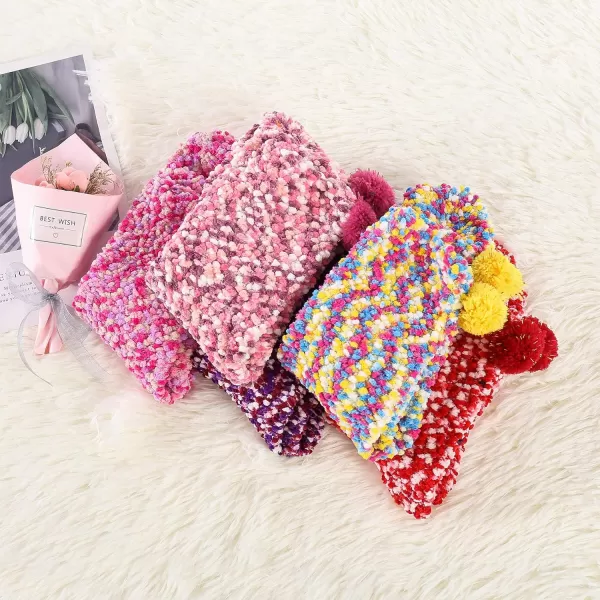 Zando Women Warm Super Soft Plush Slipper Sock Winter Fluffy Microfiber Crew Socks Casual Home Sleeping Fuzzy Cozy Sock
