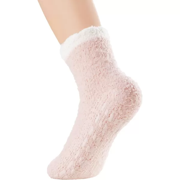 Zando Women Warm Super Soft Plush Slipper Sock Winter Fluffy Microfiber Crew Socks Casual Home Sleeping Fuzzy Cozy Sock