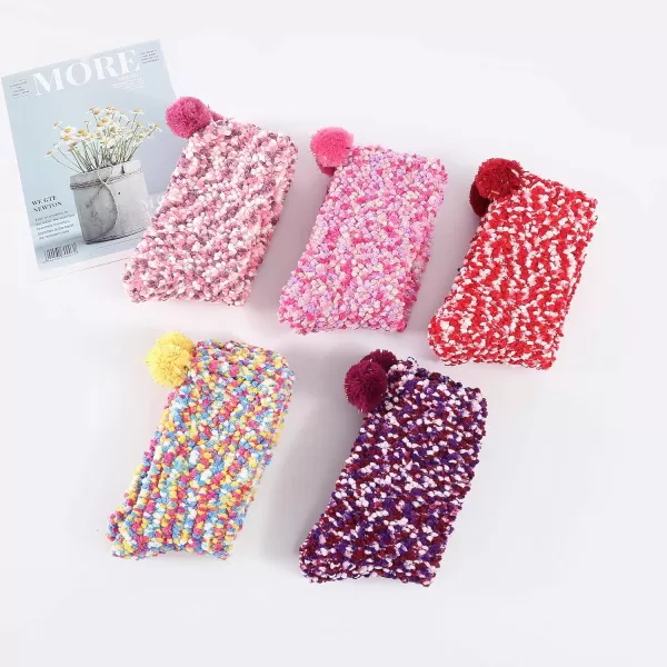 Zando Women Warm Super Soft Plush Slipper Sock Winter Fluffy Microfiber Crew Socks Casual Home Sleeping Fuzzy Cozy Sock