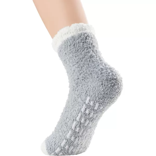 Zando Women Warm Super Soft Plush Slipper Sock Winter Fluffy Microfiber Crew Socks Casual Home Sleeping Fuzzy Cozy Sock