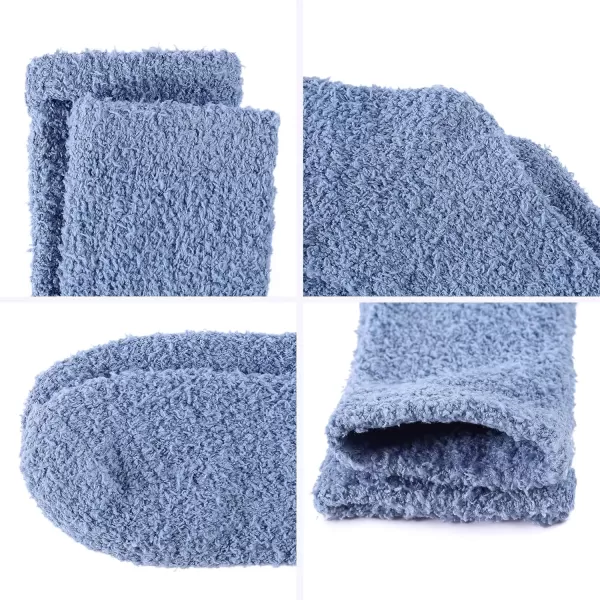 Zando Women Warm Super Soft Plush Slipper Sock Winter Fluffy Microfiber Crew Socks Casual Home Sleeping Fuzzy Cozy Sock