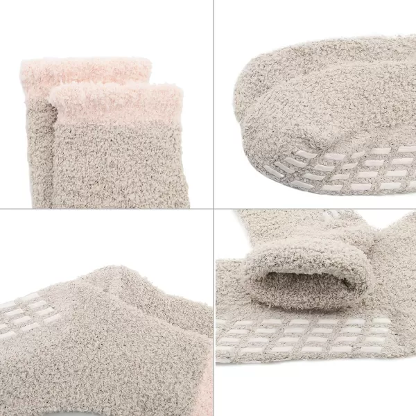 Zando Women Warm Super Soft Plush Slipper Sock Winter Fluffy Microfiber Crew Socks Casual Home Sleeping Fuzzy Cozy Sock