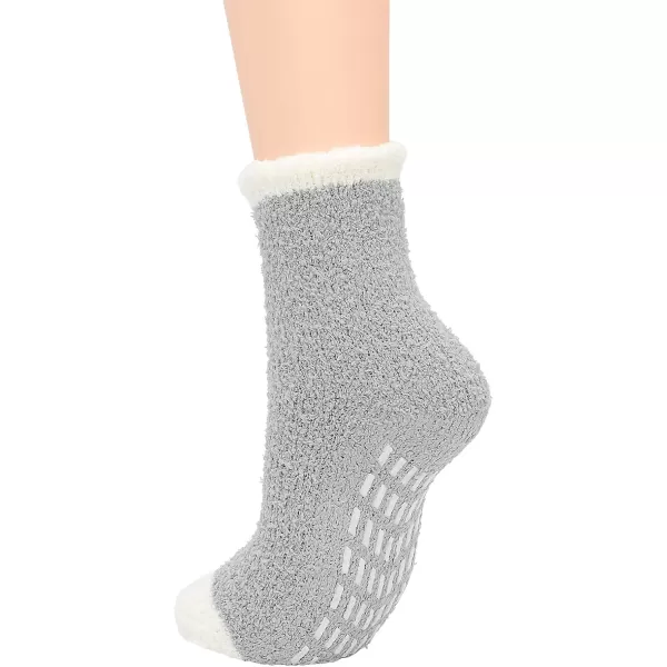 Zando Women Warm Super Soft Plush Slipper Sock Winter Fluffy Microfiber Crew Socks Casual Home Sleeping Fuzzy Cozy Sock