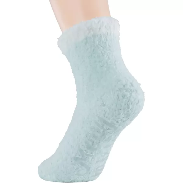 Zando Women Warm Super Soft Plush Slipper Sock Winter Fluffy Microfiber Crew Socks Casual Home Sleeping Fuzzy Cozy Sock
