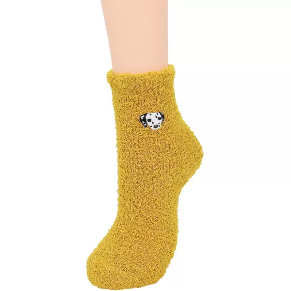 Zando Women Warm Super Soft Plush Slipper Sock Winter Fluffy Microfiber Crew Socks Casual Home Sleeping Fuzzy Cozy Sock