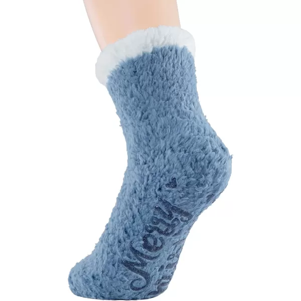 Zando Women Warm Super Soft Plush Slipper Sock Winter Fluffy Microfiber Crew Socks Casual Home Sleeping Fuzzy Cozy Sock
