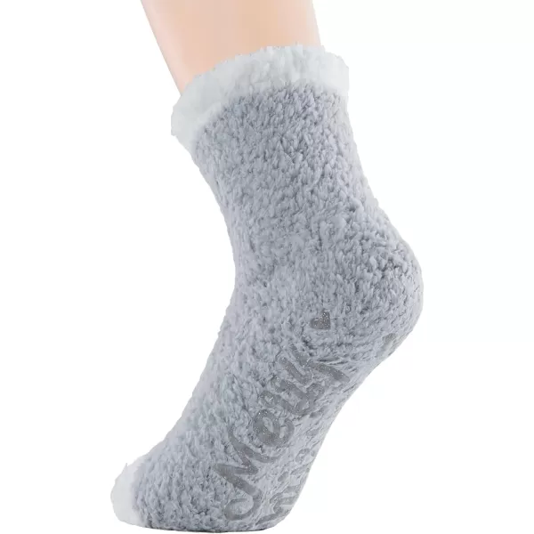 Zando Women Warm Super Soft Plush Slipper Sock Winter Fluffy Microfiber Crew Socks Casual Home Sleeping Fuzzy Cozy Sock