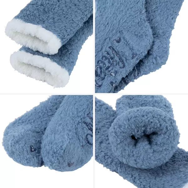 Zando Women Warm Super Soft Plush Slipper Sock Winter Fluffy Microfiber Crew Socks Casual Home Sleeping Fuzzy Cozy Sock