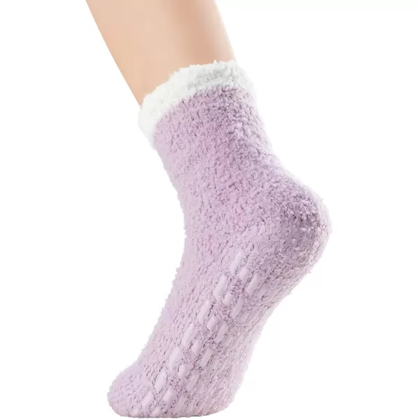 Zando Women Warm Super Soft Plush Slipper Sock Winter Fluffy Microfiber Crew Socks Casual Home Sleeping Fuzzy Cozy Sock