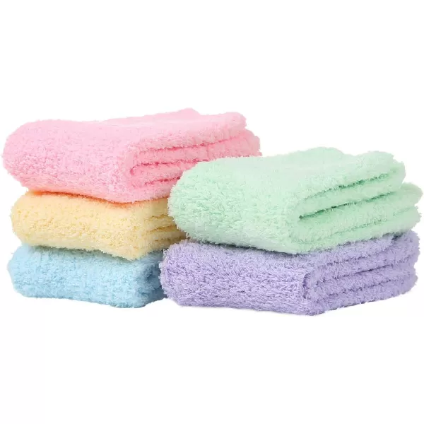 Zando Women Warm Super Soft Plush Slipper Sock Winter Fluffy Microfiber Crew Socks Casual Home Sleeping Fuzzy Cozy Sock