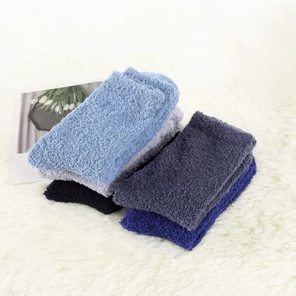 Zando Women Warm Super Soft Plush Slipper Sock Winter Fluffy Microfiber Crew Socks Casual Home Sleeping Fuzzy Cozy Sock