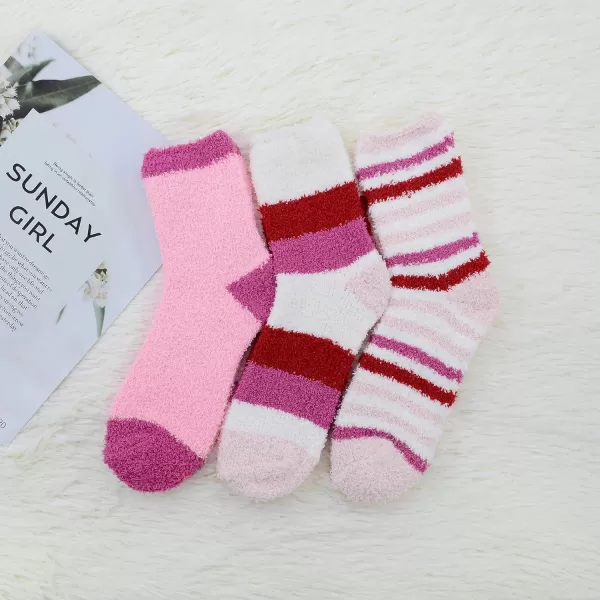 Zando Women Warm Super Soft Plush Slipper Sock Winter Fluffy Microfiber Crew Socks Casual Home Sleeping Fuzzy Cozy Sock