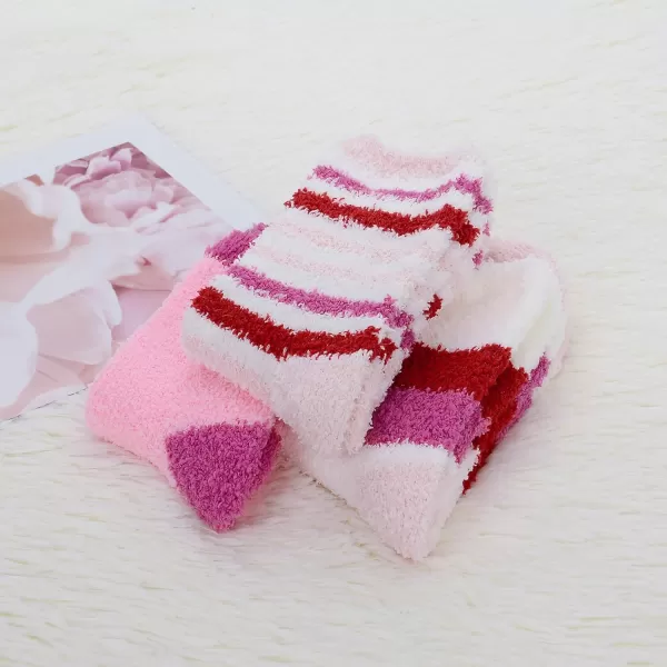 Zando Women Warm Super Soft Plush Slipper Sock Winter Fluffy Microfiber Crew Socks Casual Home Sleeping Fuzzy Cozy Sock