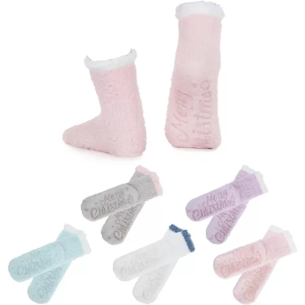 Zando Women Warm Super Soft Plush Slipper Sock Winter Fluffy Microfiber Crew Socks Casual Home Sleeping Fuzzy Cozy Sock