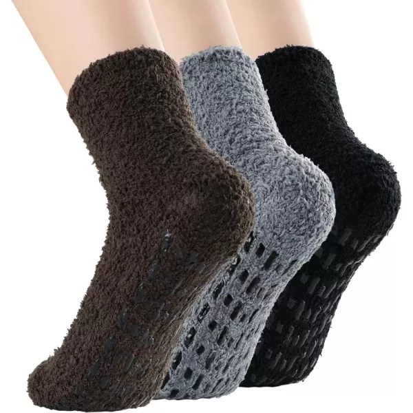 Zando Women Warm Super Soft Plush Slipper Sock Winter Fluffy Microfiber Crew Socks Casual Home Sleeping Fuzzy Cozy Sock