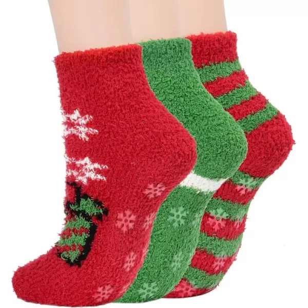 Zando Women Warm Super Soft Plush Slipper Sock Winter Fluffy Microfiber Crew Socks Casual Home Sleeping Fuzzy Cozy Sock