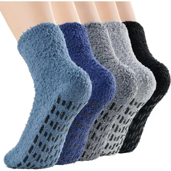 Zando Women Warm Super Soft Plush Slipper Sock Winter Fluffy Microfiber Crew Socks Casual Home Sleeping Fuzzy Cozy Sock