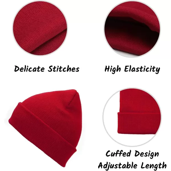 Zando Beanie for Men Women Cuffed Cap Soft Slouchy Beanie Winter Knit Hats Fisherman Beanie Skull Cap Unisex Daliy Beanie