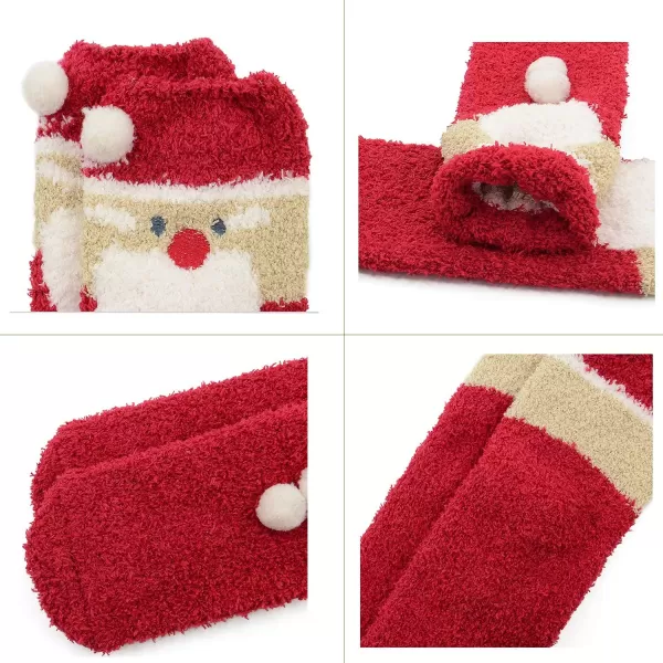 Zando Cozy Fuzzy Socks for Women Non Slip Socks Slipper Socks Fluffy Socks Hospital Socks with Grips for Women Sleep