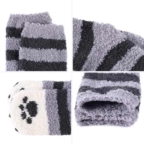 Zando Cozy Fuzzy Socks for Women Non Slip Socks Slipper Socks Fluffy Socks Hospital Socks with Grips for Women Sleep
