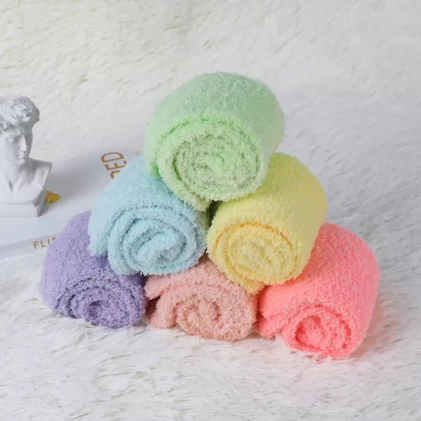 Zando Cozy Fuzzy Socks for Women Non Slip Socks Slipper Socks Fluffy Socks Hospital Socks with Grips for Women Sleep
