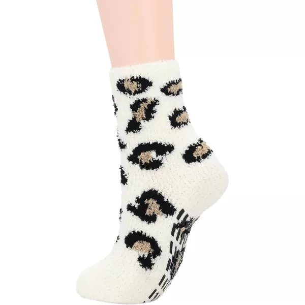 Zando Cozy Fuzzy Socks for Women Non Slip Socks Slipper Socks Fluffy Socks Hospital Socks with Grips for Women Sleep