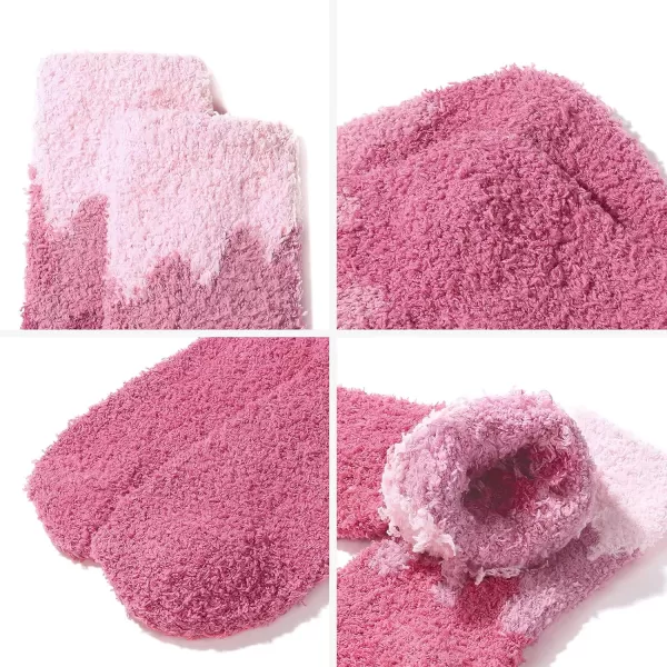 Zando Cozy Fuzzy Socks for Women Non Slip Socks Slipper Socks Fluffy Socks Hospital Socks with Grips for Women Sleep
