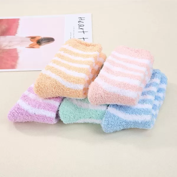 Zando Cozy Fuzzy Socks for Women Non Slip Socks Slipper Socks Fluffy Socks Hospital Socks with Grips for Women Sleep