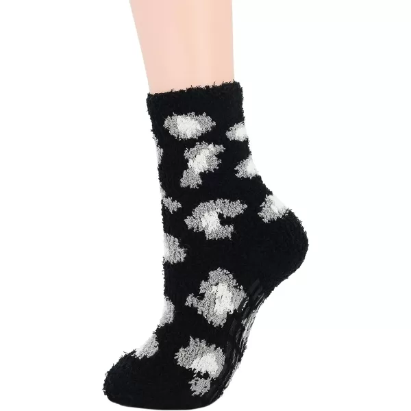 Zando Cozy Fuzzy Socks for Women Non Slip Socks Slipper Socks Fluffy Socks Hospital Socks with Grips for Women Sleep