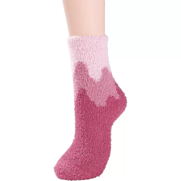 Zando Cozy Fuzzy Socks for Women Non Slip Socks Slipper Socks Fluffy Socks Hospital Socks with Grips for Women Sleep