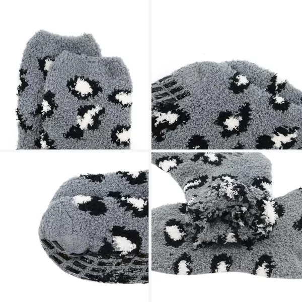 Zando Cozy Fuzzy Socks for Women Non Slip Socks Slipper Socks Fluffy Socks Hospital Socks with Grips for Women Sleep