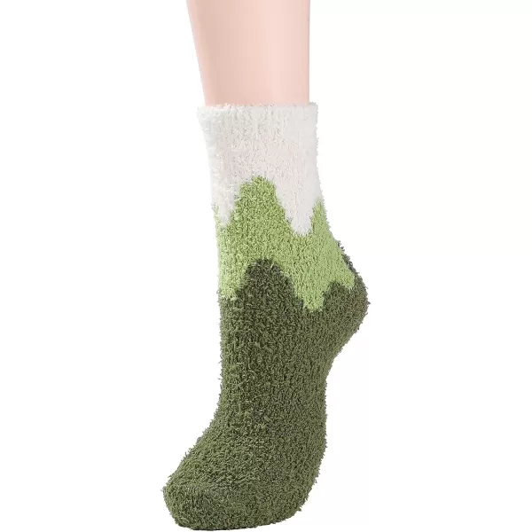 Zando Cozy Fuzzy Socks for Women Non Slip Socks Slipper Socks Fluffy Socks Hospital Socks with Grips for Women Sleep