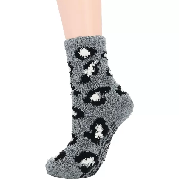 Zando Cozy Fuzzy Socks for Women Non Slip Socks Slipper Socks Fluffy Socks Hospital Socks with Grips for Women Sleep