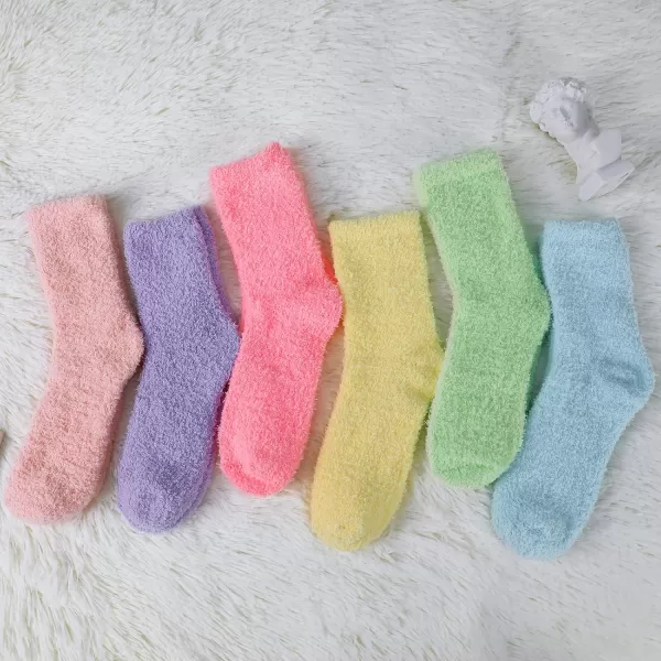 Zando Cozy Fuzzy Socks for Women Non Slip Socks Slipper Socks Fluffy Socks Hospital Socks with Grips for Women Sleep