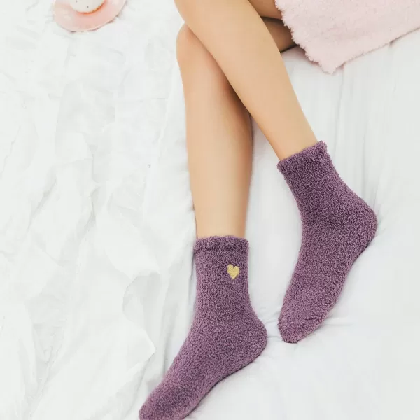 Zando Cozy Fuzzy Socks for Women Non Slip Socks Slipper Socks Fluffy Socks Hospital Socks with Grips for Women Sleep