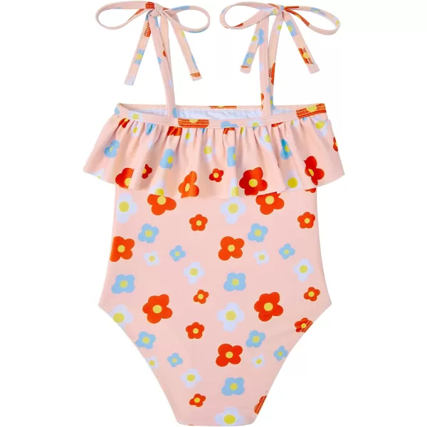 Zando Girls One Piece Bathing Suits Toddler Kids Swimsuits Mermaid Beach Swimwear for Baby Girl 2-8 Years Gifts