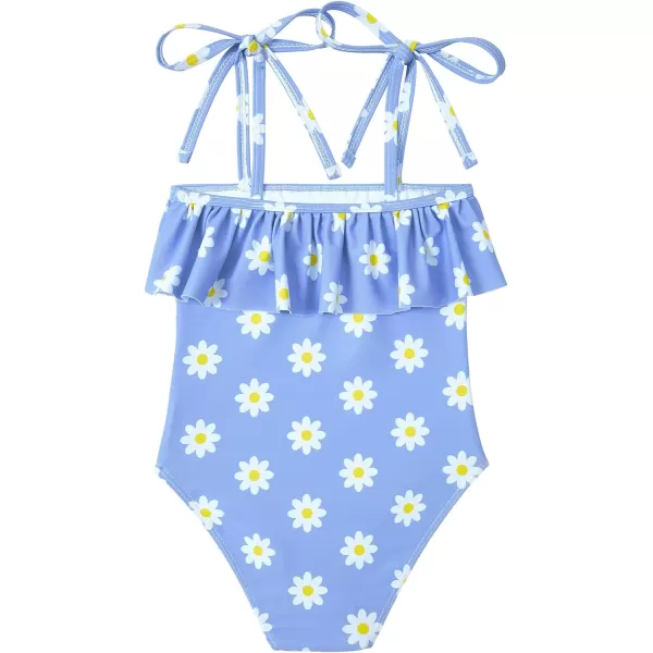 Zando Girls One Piece Bathing Suits Toddler Kids Swimsuits Mermaid Beach Swimwear for Baby Girl 2-8 Years Gifts