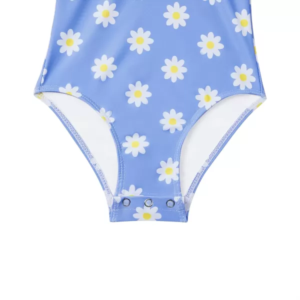 Zando Girls One Piece Bathing Suits Toddler Kids Swimsuits Mermaid Beach Swimwear for Baby Girl 2-8 Years Gifts)