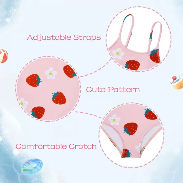 Zando Girls One Piece Bathing Suits Toddler Kids Swimsuits Mermaid Beach Swimwear for Baby Girl 2-8 Years Gifts)