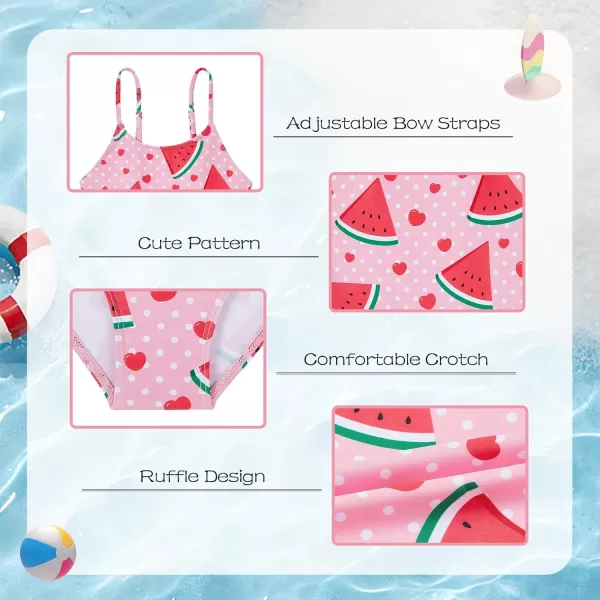Zando Girls One Piece Bathing Suits Toddler Kids Swimsuits Mermaid Beach Swimwear for Baby Girl 2-8 Years Gifts)