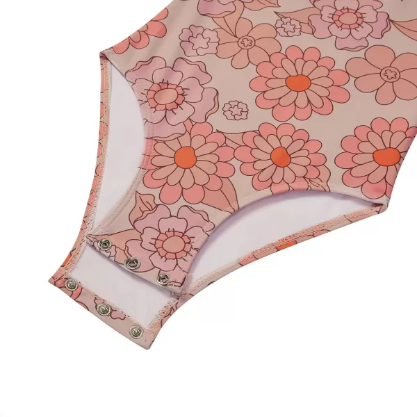 Zando Girls One Piece Bathing Suits Toddler Kids Swimsuits Mermaid Beach Swimwear for Baby Girl 2-8 Years Gifts)