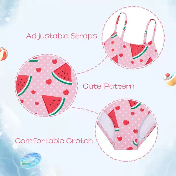Zando Girls One Piece Bathing Suits Toddler Kids Swimsuits Mermaid Beach Swimwear for Baby Girl 2-8 Years Gifts