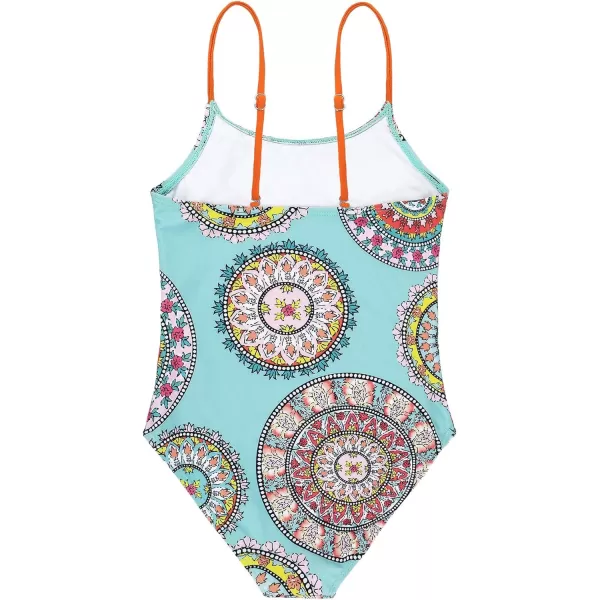 Zando Girls One Piece Bathing Suits Toddler Kids Swimsuits Mermaid Beach Swimwear for Baby Girl 2-8 Years Gifts
