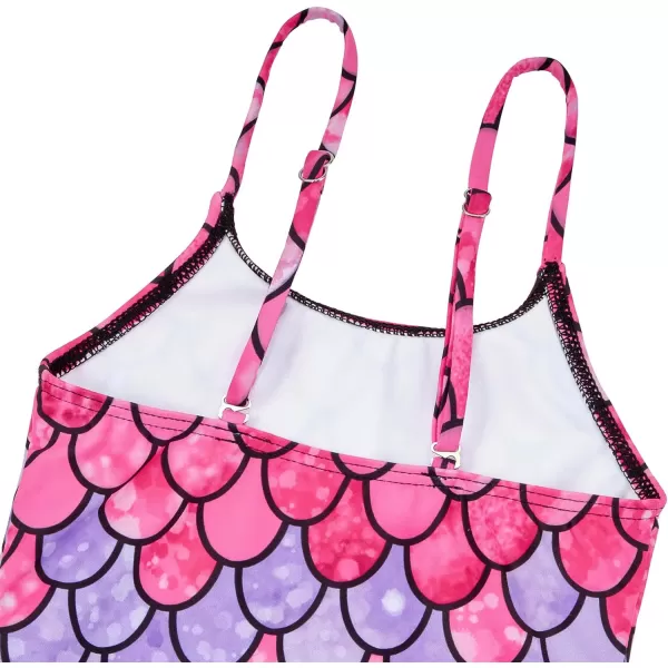 Zando Girls One Piece Bathing Suits Toddler Kids Swimsuits Mermaid Beach Swimwear for Baby Girl 2-8 Years Gifts)