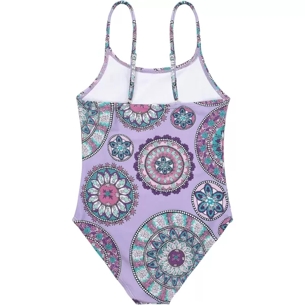 Zando Girls One Piece Bathing Suits Toddler Kids Swimsuits Mermaid Beach Swimwear for Baby Girl 2-8 Years Gifts