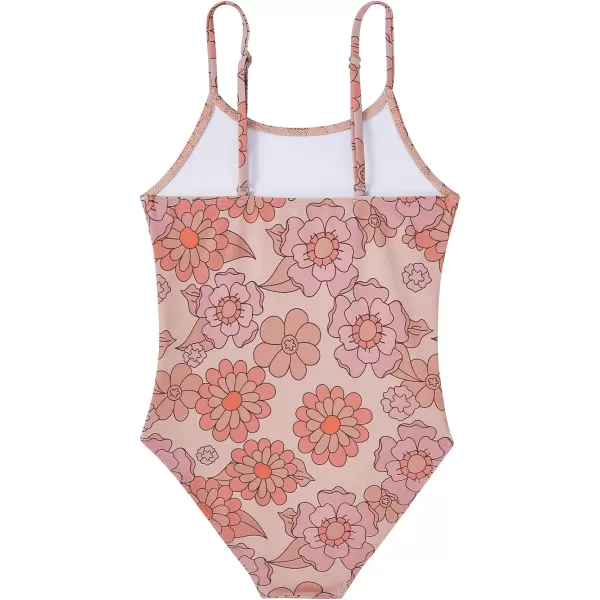 Zando Girls One Piece Bathing Suits Toddler Kids Swimsuits Mermaid Beach Swimwear for Baby Girl 2-8 Years Gifts
