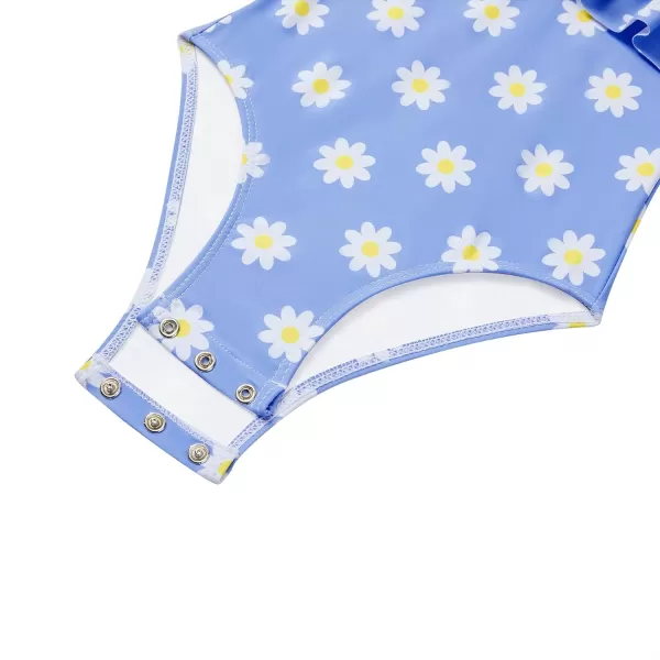 Zando Girls One Piece Bathing Suits Toddler Kids Swimsuits Mermaid Beach Swimwear for Baby Girl 2-8 Years Gifts)