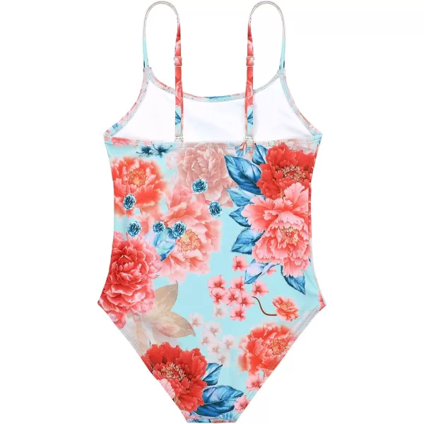Zando Girls One Piece Bathing Suits Toddler Kids Swimsuits Mermaid Beach Swimwear for Baby Girl 2-8 Years Gifts