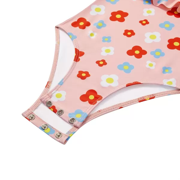 Zando Girls One Piece Bathing Suits Toddler Kids Swimsuits Mermaid Beach Swimwear for Baby Girl 2-8 Years Gifts)